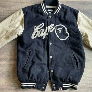 BATHING APE VARSITY JACKET FUR EDITION